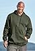 KingSize Men's Big & Tall Fleece Pullover Hoodie - 9XL, Grey