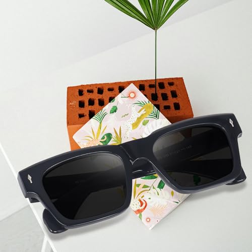Image of Peter Jones I Zero Power Blue Cut Computer Glasses I Retro Square Shape I Gaming Glasses I UV Protected & Blocks Harmful Rays I Men & Women I Large Square 3804