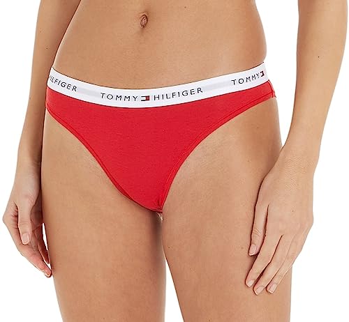 Tommy Hilfiger Braguita Tipo Bikini para Mujer Ropa Interior, Rojo (Primary Red), XL
