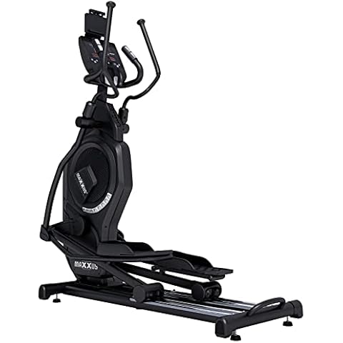 MAXXUS Crosstrainer CX 9.1-29 kg Schwungmasse, Magnetbremse+Luftwiderstand, 150 kg, Pulsmessung, Bluetooth, LCD Display, USB, Tablet Halterung - Ellipsentrainer, Heimtrainer, Hometrainer für Zuhause Cover