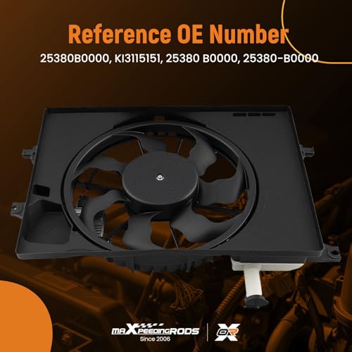 Image of maXpeedingrods Engine Radiator Cooling Fan Assembly for Kia Forte S /EX /LX