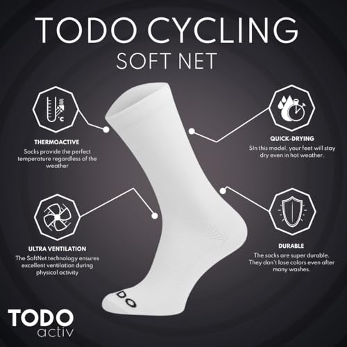 Image of TODO PRO Cycling Socks - Breathable Bike Socks for Men and Women