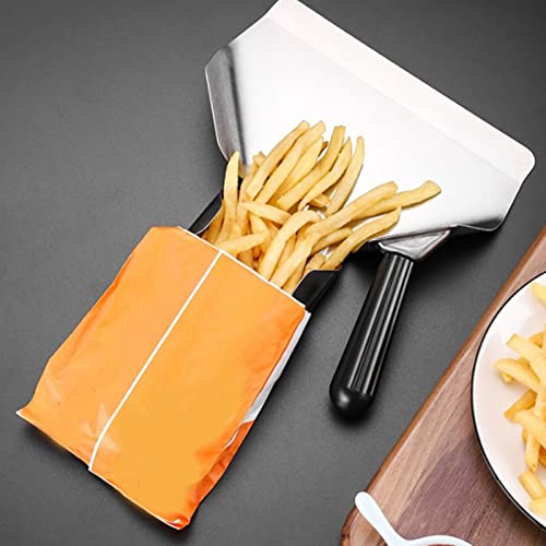 Pelle à Entonnoir à Frites, Ensacheuse à Frites en Acier Inoxydable Poignée en Bakélite Flexible Ensacheuse à Pop-Corn Multifonction pour Chips Popcorn