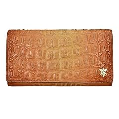 Croc Embossed Caramel