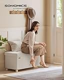 Zoom IMG-1 songmics pouf contenitore cassapanca pieghevole Zoom IMG-1 songmics pouf contenitore cassapanca pieghevole