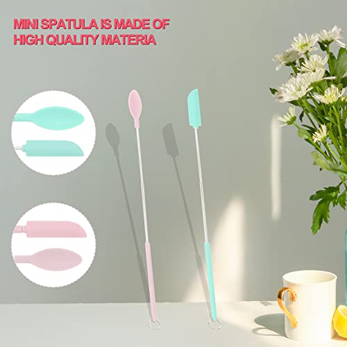 Blmhtwo Mini Telescopic Spatula And Spoon 2Pcs Mini Silicone Telescopic Spatula 2Pcs Mini Scooping Spoon Mini Spatula Silicone Sets Handle Size Adjustable Makeup Spatula For Beauty Kitchen #TOP3