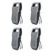 Sebnux Boat Bumpers for Docking Portable Boat Fenders EVA Pontoon Boat Fenders Ideal for Fishing Boat, Pontoon Boat, PWC and Jet Ski (Grey Long Shape 4 Pack)
