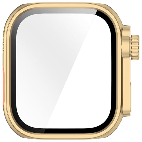 Custodia per smartwatch in vetro pc adatta per orologio Fit 4 Protezione dello schermo integrata Shell antiurto protettiva