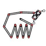 DUEBEL Aluminum Alloy Multi Angle Measuring Ruler with Drilling Locator Universal Angle Finder 12...