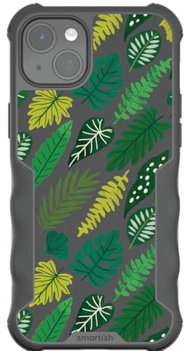 Image of Smartish - Leaf Me Alone - iPhone 15 Plus MagSafe Armor Case - Gripzilla [Rugged & Tough] Heavy Duty Armor Case - Fits iPhone 15 Plus