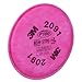 3M Particulate Filter Safety 2091 P100 , One Pair Per Pack, Pink (7000)