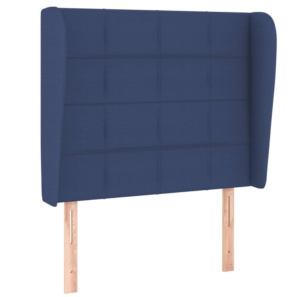 Letto A Molle Con Materasso 80x200 Cm - Giroletto Regolabile, Tessuto Blu - Foto 4