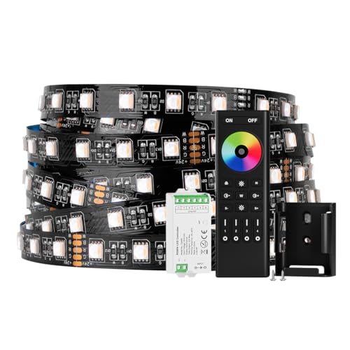 Cinta LED RGBW 16.4ft 60LED/m IP30 Kit Control Remoto miniatura 1