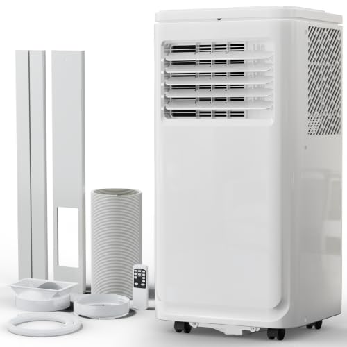 Image of MEPTY Portable Air Conditioners, 10000BTU Portable AC Unit with Dehumidifier, Sleep Mode, 24H Timer, Cools Room up to 450 sq.ft, Room Air Conditioners with Auto-evaporation System for Bedroom