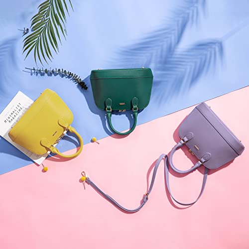 Image of LOVEVOOK Purse for Women Crossbody Bags Classic Double Zip Top Handle Dome Satchel Bag