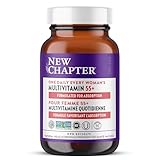 New Chapter Women's Multivitamin 50 Plus for Cellular Energy, Heart & Immune Support with 20+ Nutrients + Astaxanthin - Every Woman's One Daily 55+, Gentle on The Stomach, 60 Count