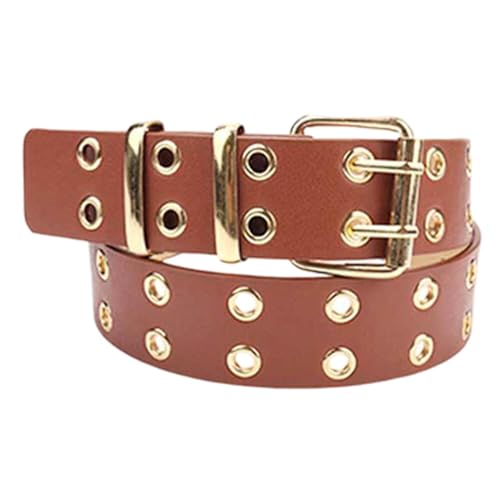 ikasus Chic Belts for Women Trendy Punk Straps with Hollow Circles Essential Wardrobe Accessory (Type 5)