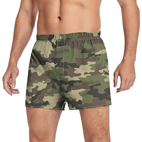 Aflyko Novelty Boxer Shorts Relaxed Fit Boxers Patriot Men's Underwear S-XXL