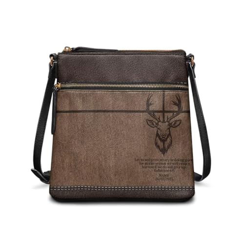Image of Leather Purses for Women, Leather Hobo Bags for Women Travel Sling Purse Triple Zippered Pockets Shoulder Bag