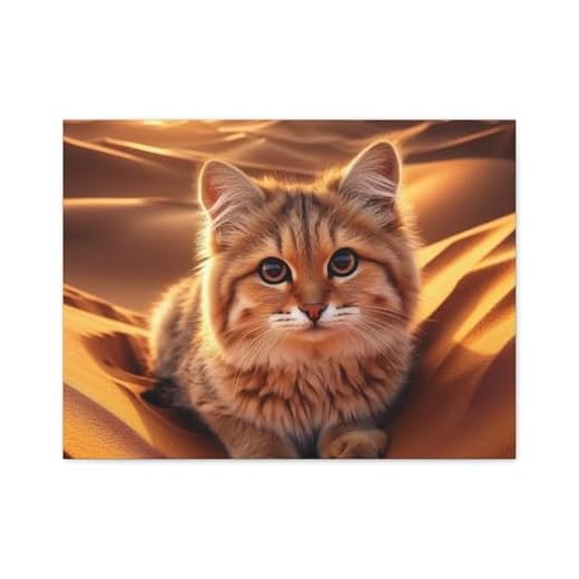 Sand Cat Desert Wall Art Canvas