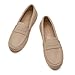 Cvistpieo Loafers for Women Comfortable Dressy Casual Work Flats Lightweight & Breathable Slip On Walking Shoes Knit Beige Size 8.5