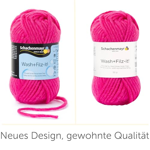 Schachenmayr Wash+Filz-It! 50G Pink Filzwolle – Bild 7