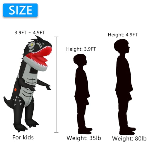 Disfraz Inflable de Dinosaurio para Niños miniatura 2