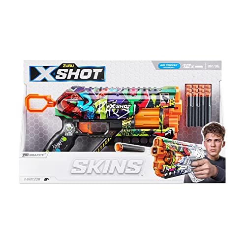 Amazon.com: X-Shot Skins-Griefer (12 Darts)_Graffiti : Toys & Games
