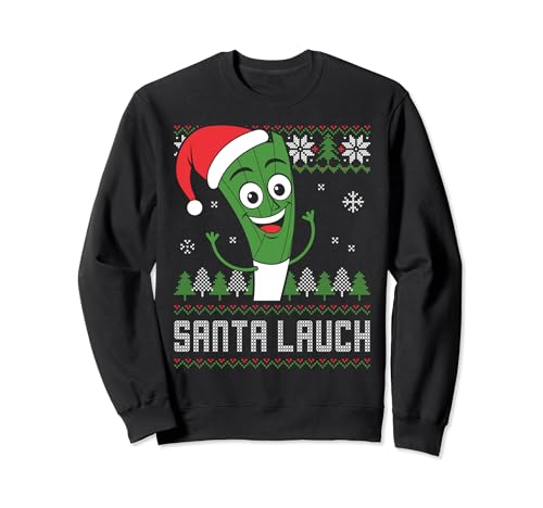 Santa Claus Lauch Meme Weihnachtsmann Ugly Christmas Sweater Sweatshirt