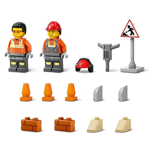 Image of LEGO City Yellow Construction Wheel Loader Buildable Vehicle Set 60450 Building Blocks Toys for 4+ Gift for Boys and Girls