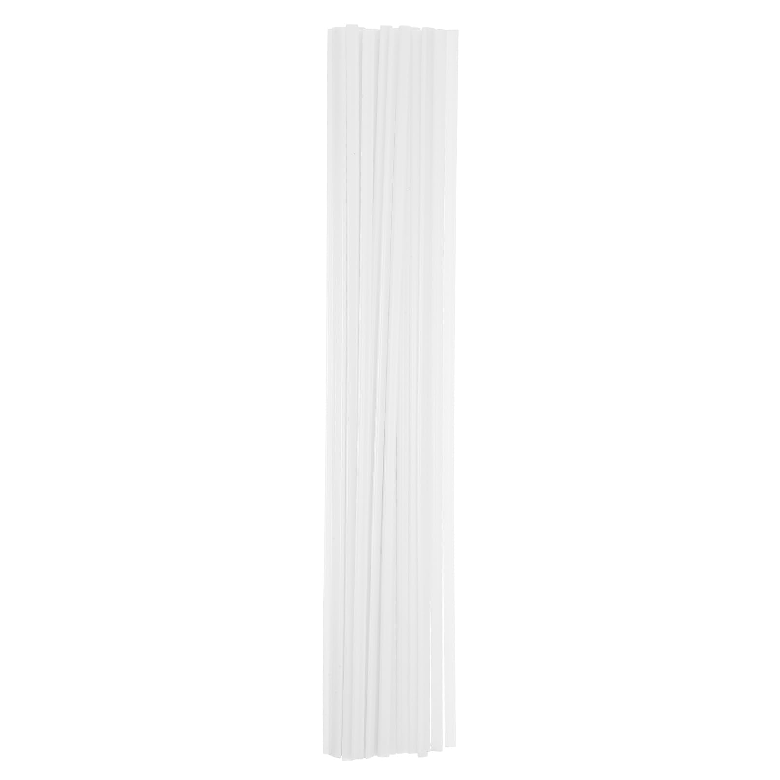 sourcing map 13.2 Inch Plastic Welding Rods, Double Strand Round Sticks ABS Welding Rods for Plastic Welder Kayak Car Bumper Repair Pack of 40 2.5x5x330mm, White