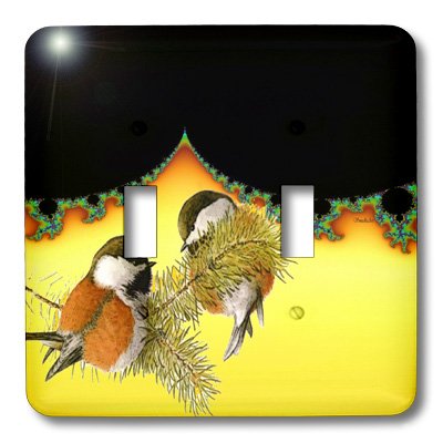 Double interrupteur oiseau poussin decoratif multicolore design original pour interieur - 4
