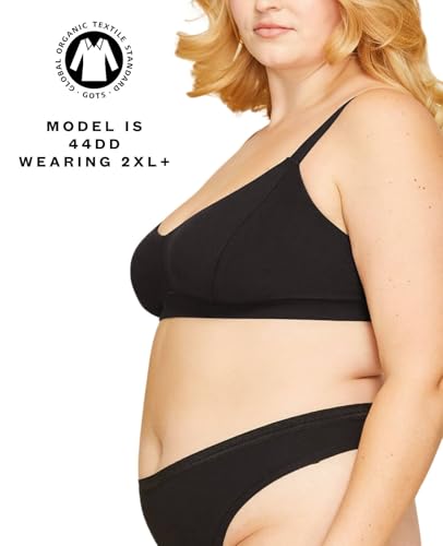 Image of Subset Triangle Soft Bra - Organic Cotton, Wireless, Breathable, Supportive, Regular & Extra Cup Room, Elevated Essentials