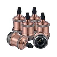 PORTALAMPADE DA PARETE APPLIQUE E27 CON INTERRUTTORE ROTATIVO VINTAGE - Foto 2