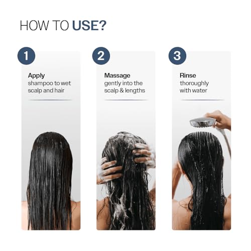 Image of Bare Anatomy Anti-Hair Fall Shampoo | Provides 5x Hair Fall Control | pH 4.6 | Adenosine & Peptides | Strengthens Weak Roots & Reduces Breakage | Sulphate & Paraben Free | Unisex | 100ml