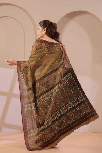 Image of TAMAIRA FASHION Mulmul Pure Cotton Saree For Woman |Office Wear Daily Wear Sarees For Women Without Blouse Piece(Available in 10 Colours)