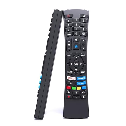 Neu RC1822 Medion Fernbedienung für Medion TV, Ersatz Fernbedienung für Medion Ultra HD Smart TVs mit Netflix Medion Prime Video Tasten MSN: 40069104