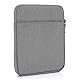 MyGadget Nylon Sleeve Hülle für Tablet bis 6,8 Zoll [ 18 x 13,5 cm ] - Schutzhülle Tasche z.B. Kindle Paperwhite | Tolino Vision 1-4 | Shine 1-3 - Hell Grau