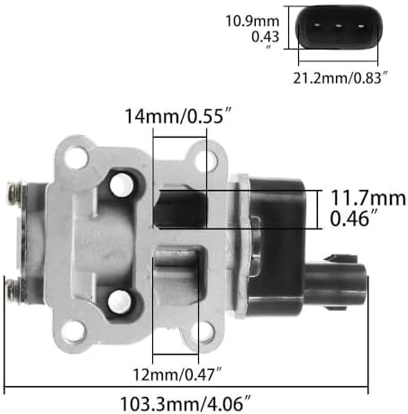 Idle Air Control Valve IACV No.:22270-74290 22270 74291 Idle Air Control Valve IACV Gasket/Fit for Toyota Camry Celica Solara 2.2L 1996-1999 2227074290 Fuel Injection Idle Air Control Valve(X1 Valve)