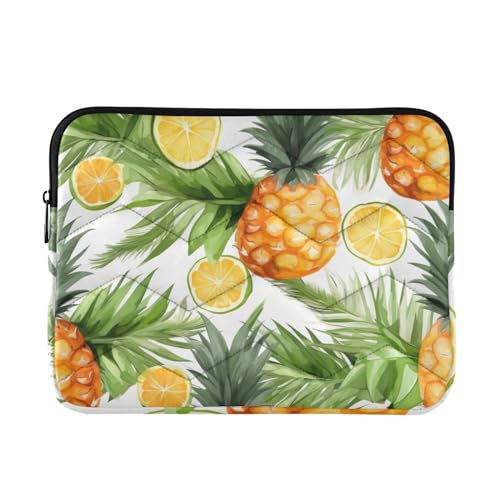 Funda para portátil de 13-14 pulgadas con diseño de hojas de limón