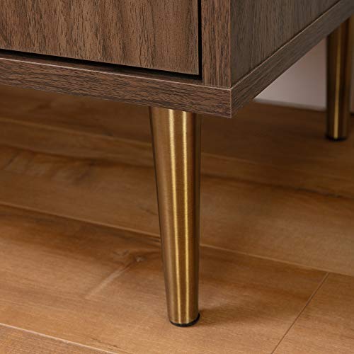 South Shore Hype Buffet With Strorage-Natural Walnut And Faux Carrara Marble #TOP5