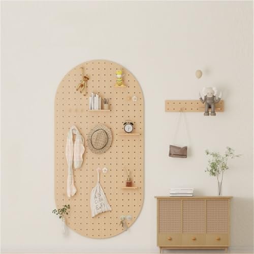 Kit d'organisation murale combinée en bois perforé 60x80