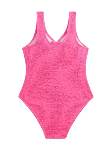 Image of WDIRARA Girl's Cut Out V Neck Ring One Piece Bikini Swimsuit Bathing Suit Swimwear