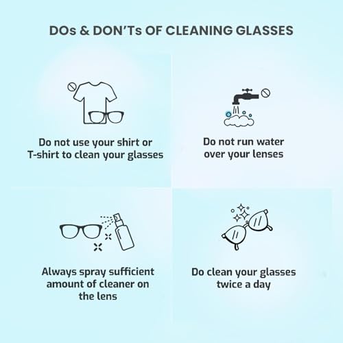 Image of DIC 300ml Lens Cleaning Solution Spray with Microfiber Cloth Contain NO Detergent-NO foam-for Spectacles, Sunglasses, Eyeglasses, Mobile, PC, Laptop, TV&Camera - Pack of 2