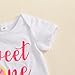 Eadrioss Toddler Baby Girl Birthday Outfit One Years Old Shirt Bell Bottom Pants Sweet Girl 1st First Birthday Outfit Girl