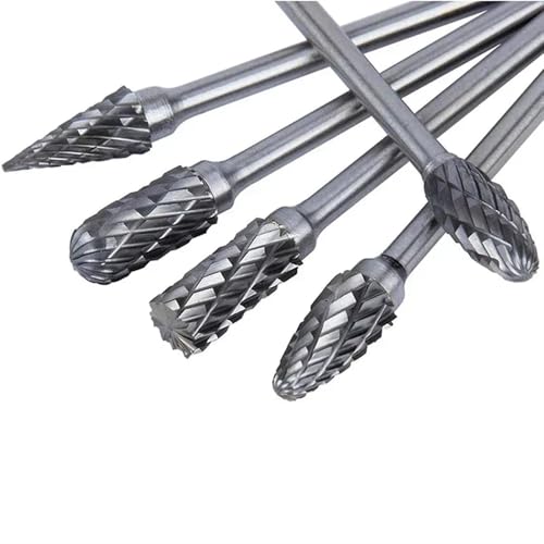 Set 10 Pzas Fresas Carburo Tungsteno 100mm Corte Simple/Doble miniatura 6