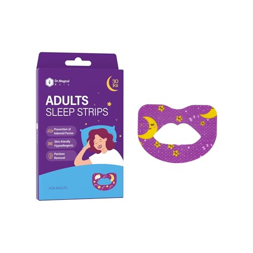 DR.MAGICAL Sleep Mouth Tape for Adult, Reduce Snoring, Improve Sleep, Promote Nasal Breathing, Skin Friendly,Non Woven Fabric, 30 PCS