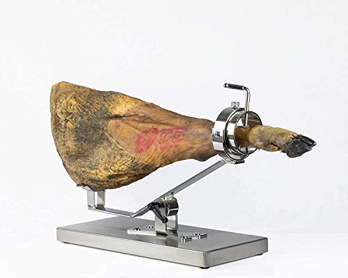 Miniatura 4 de Bricomiras Jamonero Modelo Inoxidable Giratorio Basculante, Ideal Para Uso Doméstico Y Profesional, Bares Y Restaurantes, Acero Inoxidable
