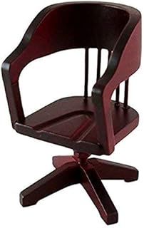Classics by Handley Dollhouse Swivel Desk Chair, Mahogany