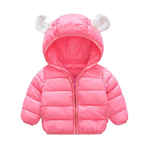 VEKDONE Winter Coats Kids Ear Hoods Light Puffer Jacket Baby Boys Girls, Infants, Toddlers